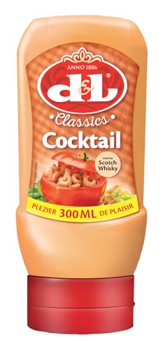 D&L Cocktail Sauce - 12x 300ml – mild cremiger Cocktail Dip von Devos & Lemmens, mit Scotch Whisky, zu Döner & Baguettes, Fleisch- und Fischgerichten und veganen Speisen von Hymor
