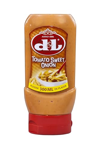 Hymor D&L Tomato Sweet Onion Sauce - 12x 300ml - belgische Grill-Soße aus Tomaten & Zwiebeln, würzig-fruchtige Würz-Sauce von Devos & Lemmens, zu Burger & Pommes, Fleisch- und Fischgerichten von Hymor