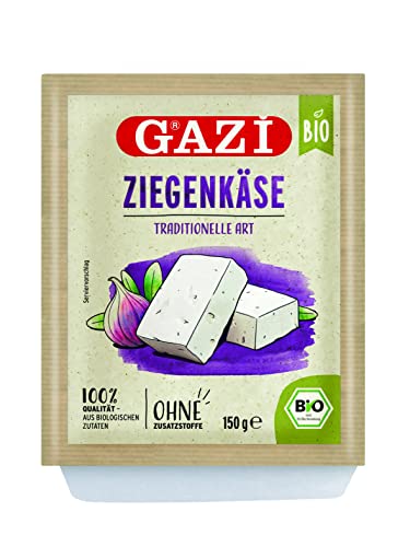 Gazi BIO Ziegenkäse traditionelle Art - 16x 150g - feiner Ziegen-Käse aus 100% Ziegenmilch, in Salzlake gereift mit 50% Fett i.Tr., sorgfältig hergestellt in Griechenland, 100% BIO-Qualität Gazi BIO Ziegenkäse traditionelle Art - 16x 150g - feiner Ziegen-Käse aus 100% Ziegenmilch, in Salzlake gereift mit 50% Fett i.Tr., sorgfältig hergestellt in Griechenland, 100% BIO-Qualität von Hymor
