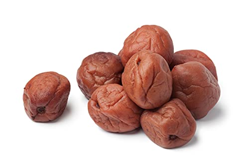 Hymor BIO Umeboshi - 1kg - japanische Pflaumen, Ume-Früchte, Salz-Aprikose, biologische Trockenpflaumen mit Shiso-Blättern und Meersalz aus Japan, fermentiert und gesalzen von Hymor