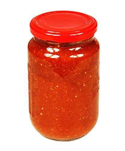 Hymor Harissa Gewürzpaste - 5x 370gramm Glas - Gewürzmischung Harissapaste Sahka aus Marokko Marokkanische Würzpaste pikant vegan glutenfrei zur Verfeinerung bei Tajine Cous-Cous Oliven von Hymor