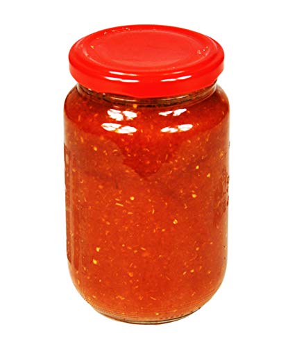Hymor Harissa Gewürzpaste - 5x 370gramm Glas - Gewürzmischung Harissapaste Sahka aus Marokko Marokkanische Würzpaste pikant vegan glutenfrei zur Verfeinerung bei Tajine Cous-Cous Oliven von Hymor