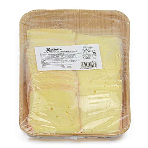 Hymor Raclette-Käse in Scheiben - 2x 800g - französischer Schnitt-Käse geschnitten von Ermitage | mindestens 8 Wochen gereift | klassisch zum Raclette | als Belag für Brote und Sandwiches von Hymor