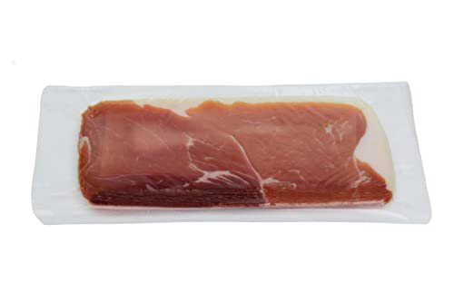 Hymor Serrano Schinken geschnitten - 12x 100g - Jamon Serrano, spanischer Schinken luftgetrocknet, hauchdünn und vakuumiert mind. 12 Monate gereift, ideal als Tapas von Hymor