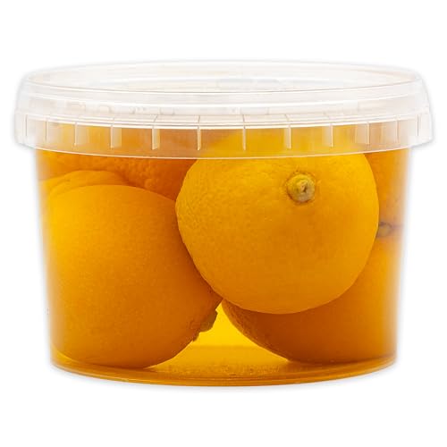 Hymor eingelegte Zitronen - 1x 290g Behälter - Zitrone, aus Marokko, Marokkanische Salzzitronen, in Salzlake, Zitronen eingelegt im Behälter, vegan, glutenfrei, Tajine Cous-Cous Fisch Risotto von Hymor