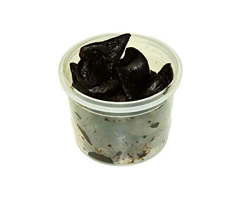 Hymor geschälter Schwarzer Knoblauch - 10x 65g Knoblauchzehen - 90 Tage fermentiert aus violettem Knoblauch Las Pedroñeras Black Garlic schwarz Knoblauch Ajo Negro Dientes 100% natürlich vegan von Hymor