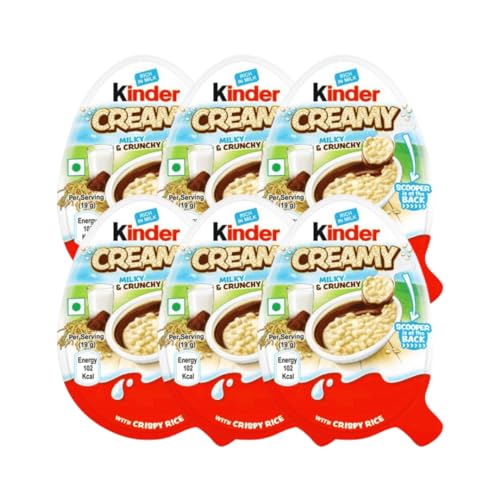 Kinder Creamy Milk & Crunchy 6er Pack - 6x19g von Hype Trade