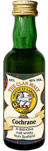 Cochrane Clan Crest Malt Whisky Miniaturflasche, Hergestellt in Schottland von I LUV LTD