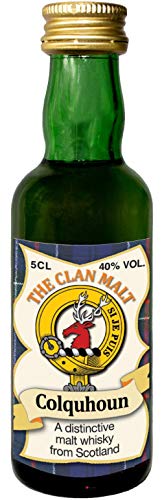 Colquhoun Clan Crest Malt Whisky Miniaturflasche, Hergestellt in Schottland von I LUV LTD