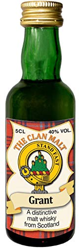 Grant Clan Crest Malt Whisky Miniaturflasche, Hergestellt in Schottland von I LUV LTD