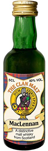 MacLennan Clan Crest Malt Whisky Miniaturflasche, Hergestellt in Schottland von I LUV LTD