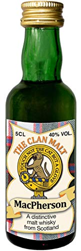MacPherson Clan Crest Malt Whisky Miniaturflasche, Hergestellt in Schottland von I LUV LTD