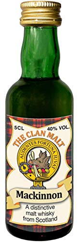 Mackinnon Clan Crest Malt Whisky Miniaturflasche, Hergestellt in Schottland von I LUV LTD