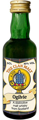 Ogilvie Clan Crest Malt Whisky Miniaturflasche, Hergestellt in Schottland von I LUV LTD
