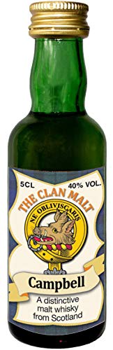 Campbell Clan Crest Malt Whisky Miniaturflasche, Hergestellt in Schottland von I LUV LTD