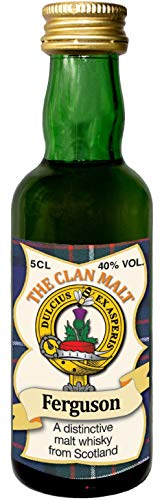 Ferguson Clan Crest Malt Whisky Miniaturflasche, Hergestellt in Schottland von I LUV LTD