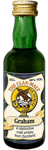 Graham Clan Crest Malt Whisky Miniaturflasche, Hergestellt in Schottland von I LUV LTD