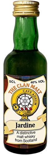 Jardine Clan Crest Malt Whisky Miniaturflasche, Hergestellt in Schottland von I LUV LTD