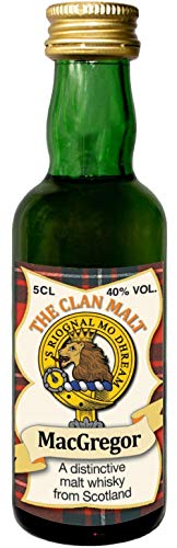 MacGregor Clan Crest Malt Whisky Miniaturflasche, Hergestellt in Schottland von I LUV LTD