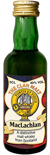 MacLachlan Clan Crest Malt Whisky Miniaturflasche, Hergestellt in Schottland von I LUV LTD