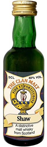 Shaw Clan Crest Malt Whisky Miniaturflasche, Hergestellt in Schottland von I LUV LTD
