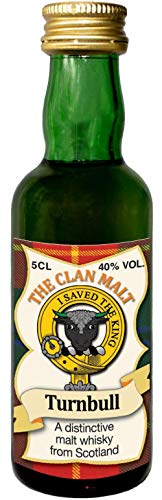 Turnbull Clan Crest Malt Whisky Miniaturflasche, Hergestellt in Schottland von I LUV LTD