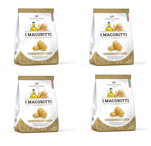 I Macoritti - I Classici - kurze, knusprige Brotstangen mit Weizen und nativem Olivenöl extra - ein schneller, leichter Snack - italienisches Erzeugnis von I Macoritti