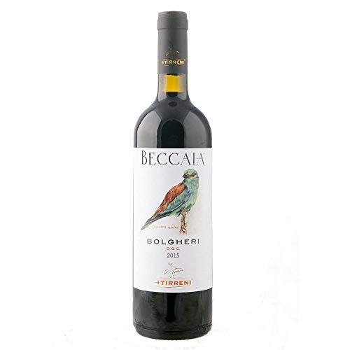 Italienischer Rotwein Beccaia vino Bolgheri Rosso DOC I Tirreni (1 flasche 75 cl.) von I Tirreni