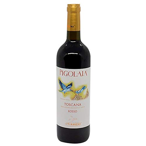 Italienischer Rotwein Pigolaia vino rosso IGT di Toscana I Tirreni (1 flasche 75 cl.) von I Tirreni