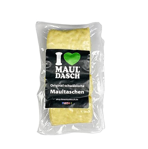 Maultaschen 100% Schwäbisch | 4er Pack | Traditionelle Feinkost | Hoher Fleischanteil | Kühlversand | 320g | I Love Mauldasch von I Love Mauldasch