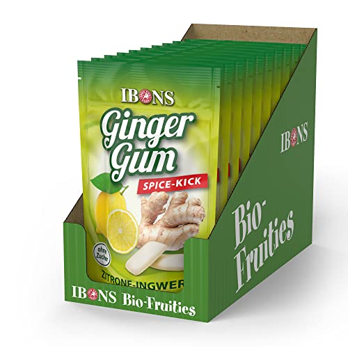 IBONS GingerGums Lemon zuckerfrei 32g x 12 von IBONS