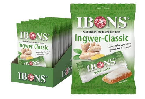 IBONS Kaubonbons 10 x 92 g (Ingwer-Classic) von IBONS