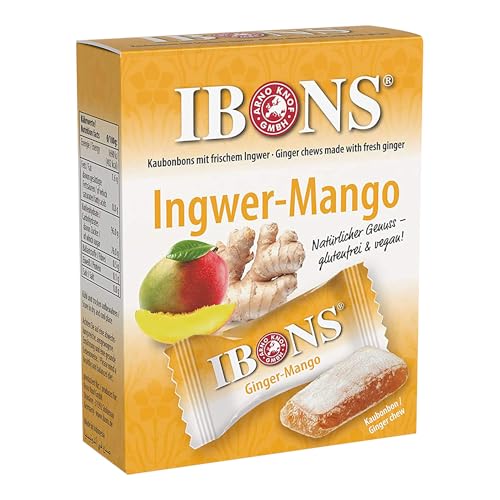 IBONS Kaubonbons 60 g (Ingwer-Mango) von IBONS
