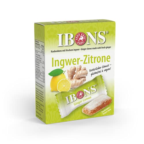 IBONS Kaubonbons 60 g (Ingwer-Zitrone) von IBONS