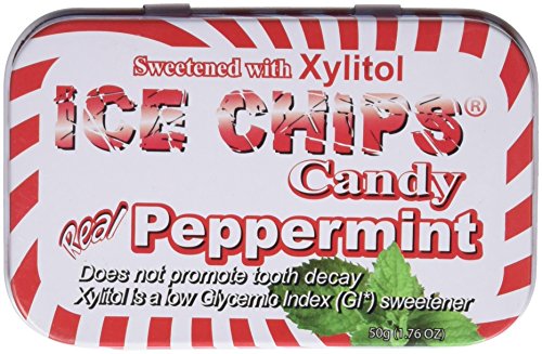 Hand Crafted Candy Tin Peppermint Ice Chips Candy 1.76 oz Candy von ICE CHIPS