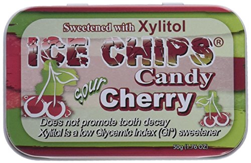 Cherry- Sour Ice Chips Candy 1.76 oz Candy von ICE CHIPS