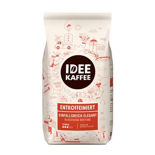 IDEE KAFFEE Entkoffeiniert, 750g, ganze Bohne von Idee Kaffee