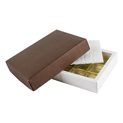 Pralinenschachtel - für 12 Pralinen - dunkelbraun strukturiert | DIY Pralinen | Pralinen verpacken Pralinenschachtel - für 12 Pralinen - dunkelbraun strukturiert | DIY Pralinen | Pralinen verpacken von IDEE & WERK