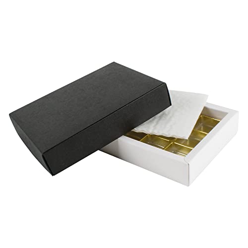 Pralinenschachtel - für 12 Pralinen - schwarz strukturiert | DIY Pralinen | Pralinen verpacken Pralinenschachtel - für 12 Pralinen - schwarz strukturiert | DIY Pralinen | Pralinen verpacken von IDEE & WERK