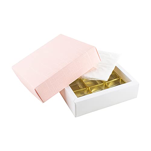IDEE & WERK Pralinenschachtel - Pink, Elegant und Feierlich, 122 x 122 x 30 mm, für 9 Pralinen, DIY Pralinen, Hochzeit, Weihnachten IDEE & WERK Pralinenschachtel - Pink, Elegant und Feierlich, 122 x 122 x 30 mm, für 9 Pralinen, DIY Pralinen, Hochzeit, Weihnachten von IDEE & WERK