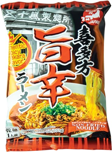 IGARASHI SEIMEN Nudeln, Inst. Ramen mit scharfer Sauce (Kitakata Spicy Umakara Ramen), 20er Pack (20 x 101 g) von IGARASHI SEIMEN