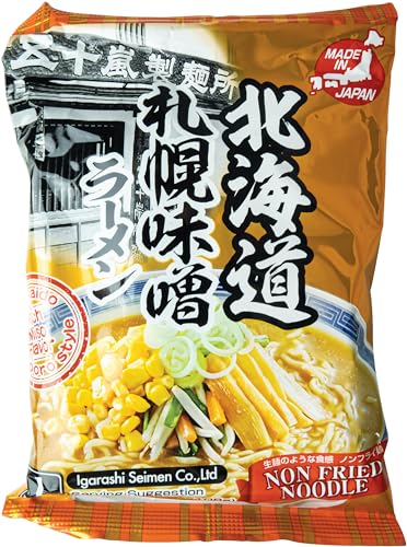 IGARASHI SEIMEN Nudeln, Instant Ramen mit Miso Sauce (Sapporo Miso Ramen) - 1 x 108 g von IGARASHI SEIMEN