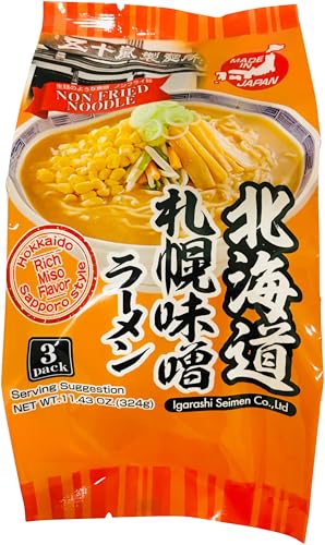 IGARASHI SEIMEN Nudeln, Instant Ramen mit Miso Sauce - 1 x 324 g IGARASHI SEIMEN Nudeln, Instant Ramen mit Miso Sauce - 1 x 324 g von IGARASHI SEIMEN