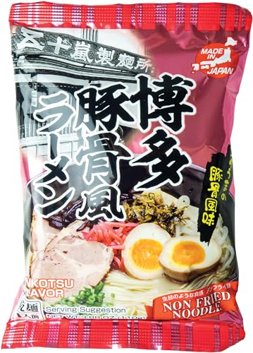 IGARASHI SEIMEN Nudeln, Instant Ramen mit Tonkotsu Sauce (Hakata Tonkotsu Ramen), 20er Pack (20 x 110 g) von Nuvial