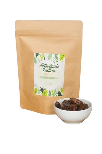 Getrocknete Datteln 5kg | ohne Stein | 1A Qualität | unbehandelt ohne Zusatzstoffe | Ideal als Snack, Fruhstuck oder zum Backen | 100% natürliche Süße von IGART
