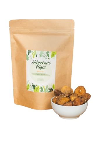 Getrocknete Feigen 500g | Ganze Feigen naturbelassen | ungezuckert und ungeschwefelt | 1A Qualität | Ideal als Snack, im Müsli oder zum Backen | 100% natürliche Süße von IGART