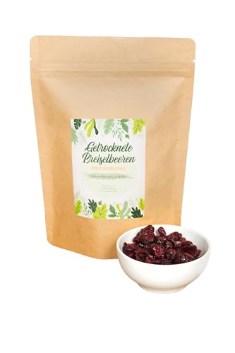 Getrocknete Preiselbeeren Ganz 3kg | 1A Qualität | Natürlich süß | ideal als Snack, im Müsli, Joghurt oder zum Backen | ohne Zuckerzusatz | ungeschwefelt von IGART