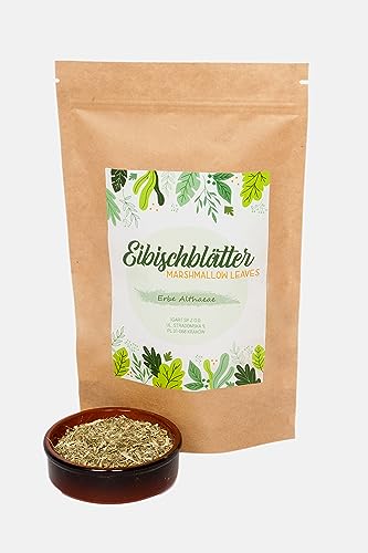 IGART Eibisch Blätter und Stängel Geschnitten | Althea Officinalis L | Marshmallow Leaves | für Eibisch Blätter Tee | Eibischblättertee | Kräuterblätter-Tee | Kräutertee lose | 1A Qualität (200g) von IGART