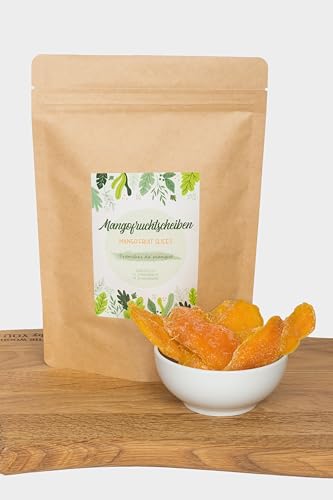 IGART FOOD&WOOD® | Mango getrocknet 1kg | Mango chips | Dry mango | Mango Streifen | Koro mango | Dried mango | Natürliche Trockenfrüchte | Im wiederverschließbarem Frischebeutel. von IGART