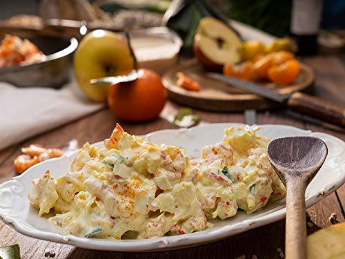 Flusskrebse in Mandarinen-Senf-Creme - in Handarbeit hergestellt - fruchtig frisch mit Mandarinen angemacht, mit Orangensenf-Honig Dressing abgeschmeckt - 1.000 Gramm von IHR FACHGESCHÄFT KLAASSEN